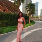 Fold Over Detail Trousers in Pink